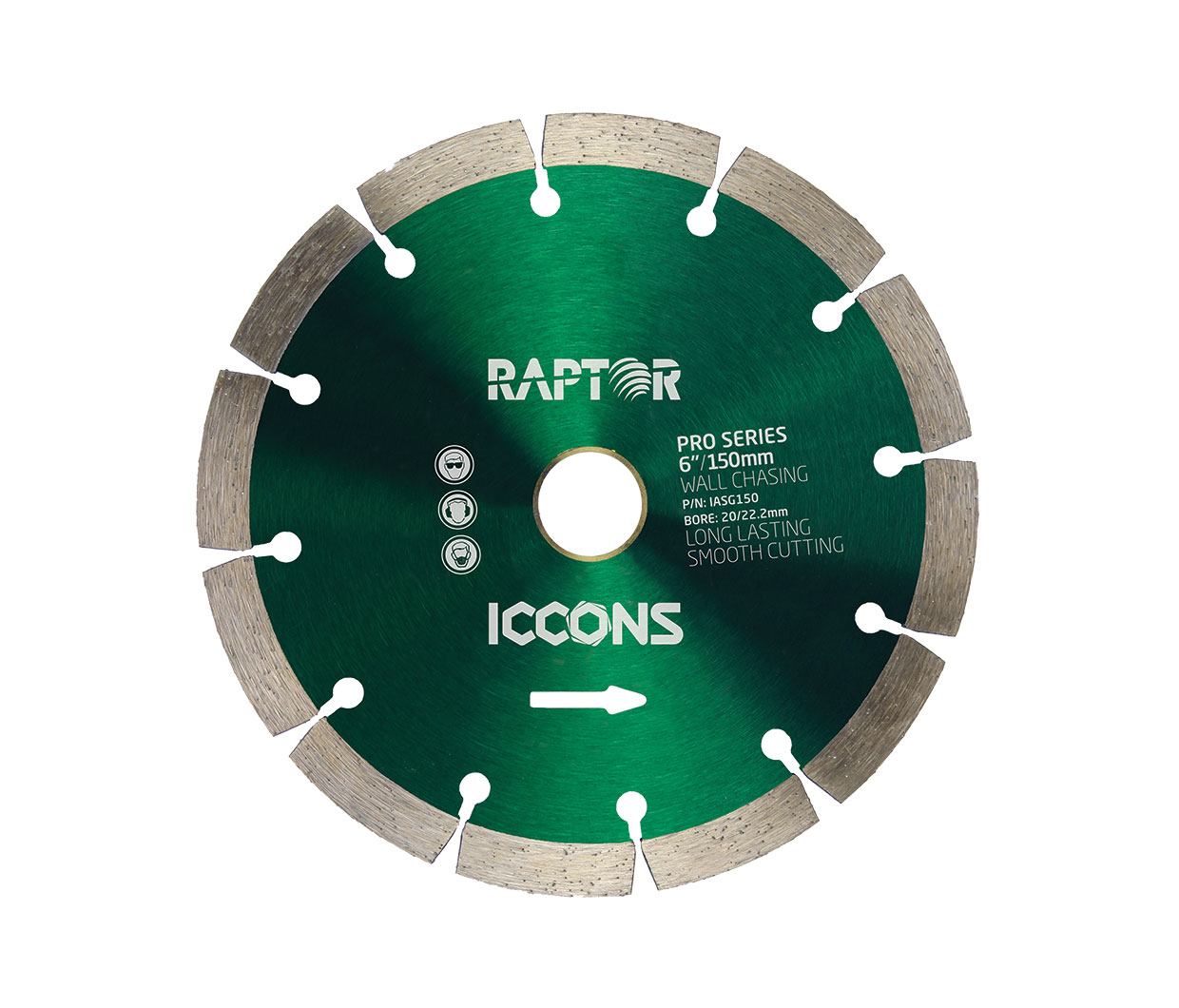 ICCONS DIAMOND BLADE - ABRASSIVE SEGMENTED 178MM